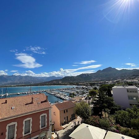 Calvi T2 Climatise, Wifi, Centre-Ville, A Proximite Plage, Commerces, Taxi & Gare, Vue Plage & Montagne Exterior foto